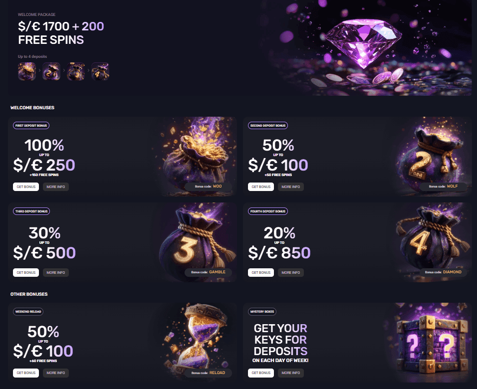 casino woo bonuses
